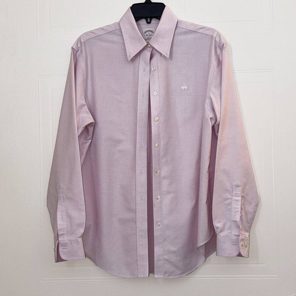 Brooks Brothers Womens Long Sleeve Shirt Pink Size 12